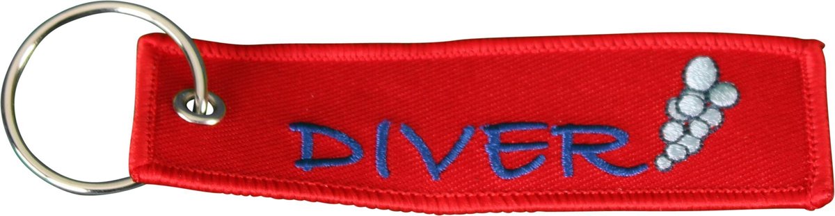 Procean sleutelhanger diver rood