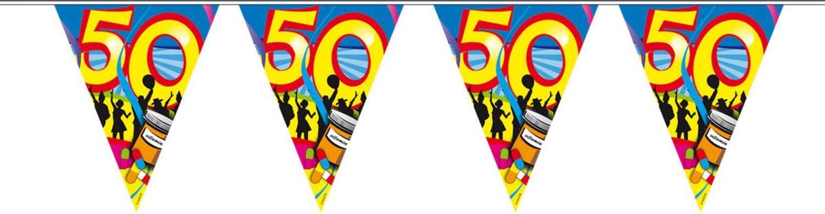 2 stuks Vlaggenlijn 50 jaar