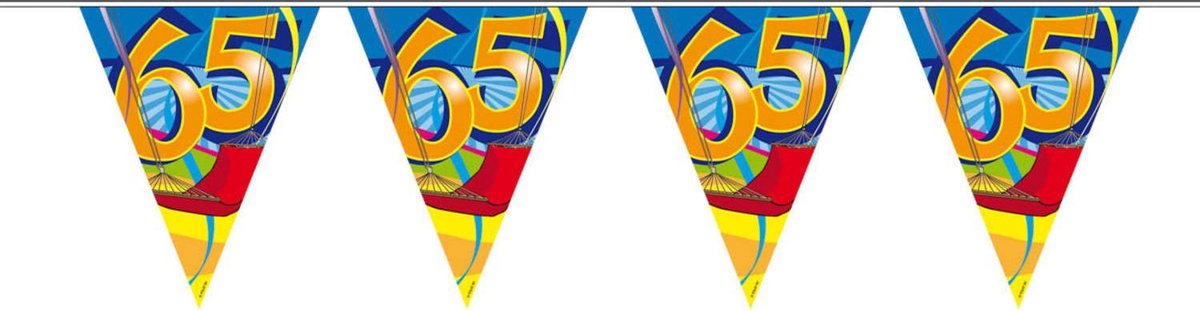 2 stuks Vlaggenlijn 65  jaar 