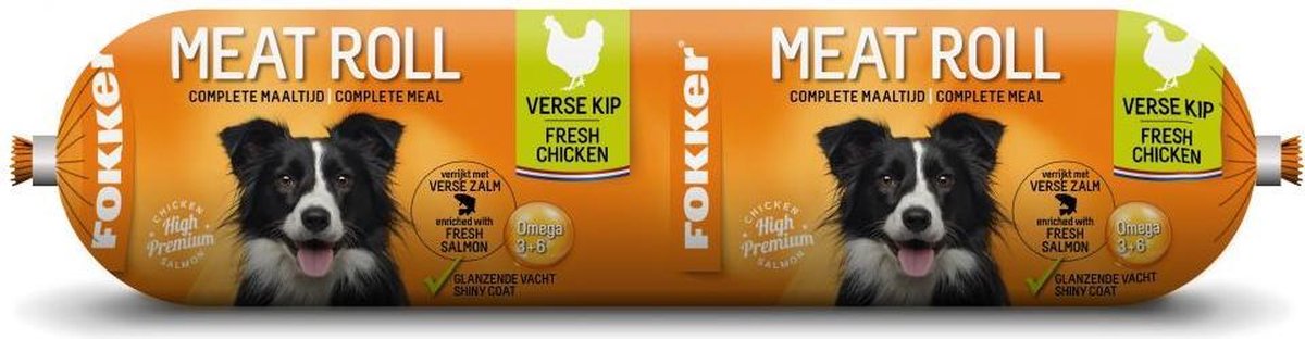 Fokker Meatroll Kip&Zalm 350 g