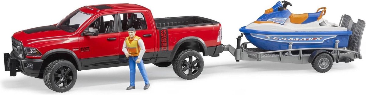 Bruder - RAM 2500 Power Wagon+trailer & Water Craft&driver (BR2503)