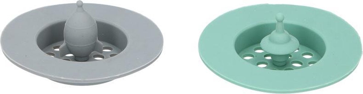 Cuisine Elegance Gootsteenfilter 7 Cm Groen/grijs 2 Stuks