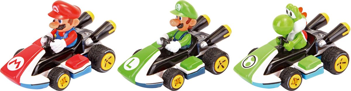 Mario Kart 8 - 3 pack - Mario Luigi en Yoshi