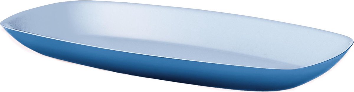 Guzzini Glam Serveerschaal tweekleurig - 41x20.5 cm - Blauw/pastelblauw