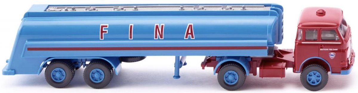 WIKING MAN Pausbacke Tanksattelzug 'Fina' 1960 schaalmodel 1:87