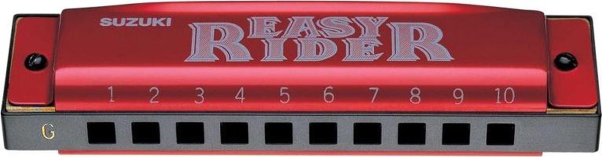 Suzuki Mondharmonica Easy Rider 10 Tonen G-majeur Rood