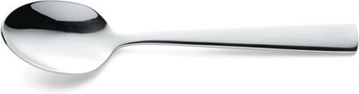 Amefa Moderno - Koffielepel - 2.5mm - 13.2cm  - RVS - (Set van 12) en Yourkitchen E-kookboek Heerlijke Smulrecepten