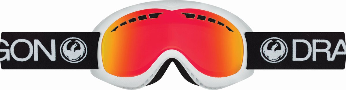Dragon DR DXS 1 Unisex Skibril - Rode spiegellens - S-M