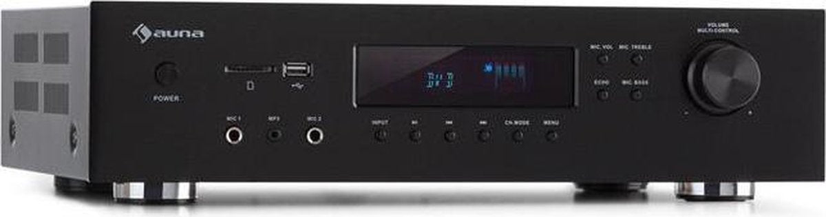 AMP-H260 5.1 versterker 2x100W + 3x20W RMS BT opt./coax. digital-in zwart