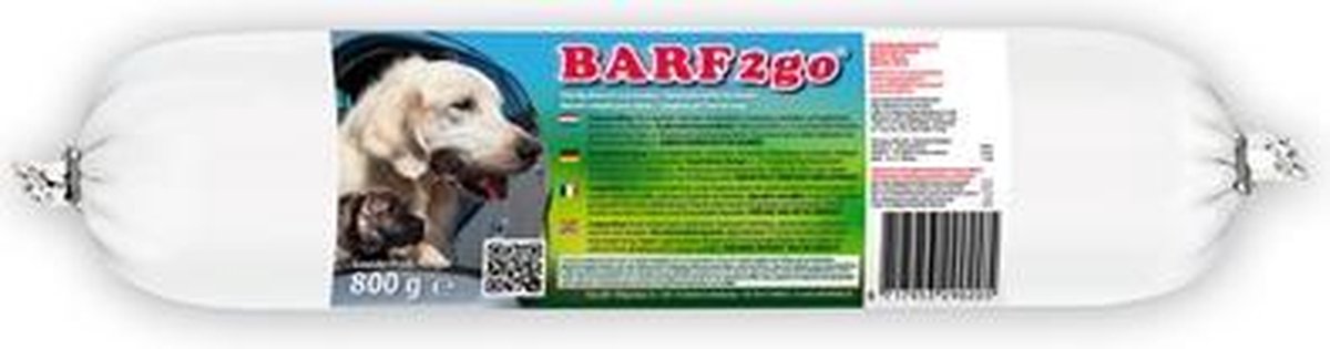 Barfmenu barf2go hond - 800 gr - 1 stuks