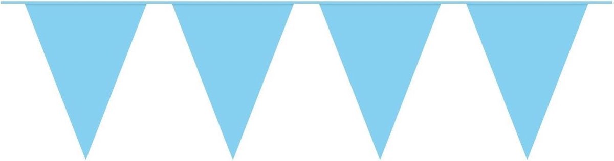Slinger Vlaggenlijn Blauw 10 Meter Gender Reveal Verjaardag Voor Binnen En Buiten