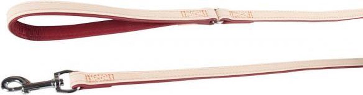 Leash liwa 100cm 18mm beige/dark red