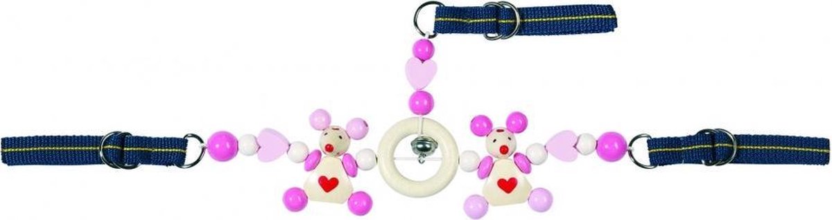 Heimess Kinderwagenspanner muis roze 55 cm