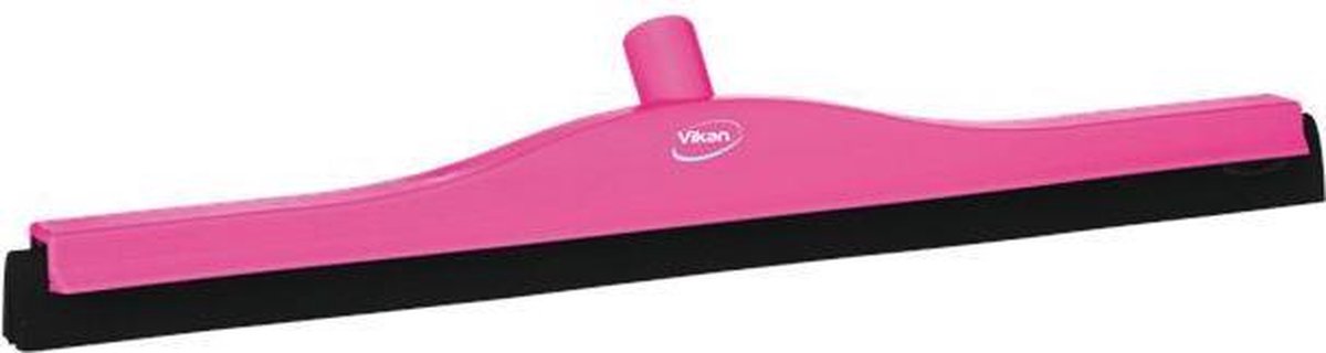 Vikan 7754-1 klassieke vloertrekker 60cm roze vaste nek zwarte schuimrubber cassette