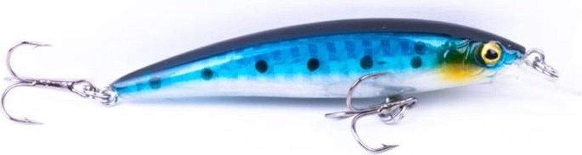 Viper Slim-Jack - Plug - Blue Mackrel - 8cm - Wit