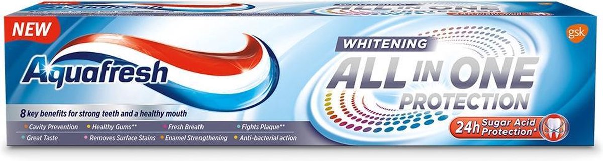 Aquafresh - All In One Protection Whitening Toothpaste 100Ml