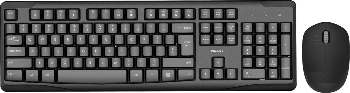 Draadloos Toetsenbord met Muis - Premium Toetsenbord draadloos – Universeel QWERTY keyboard – geschikt voor o