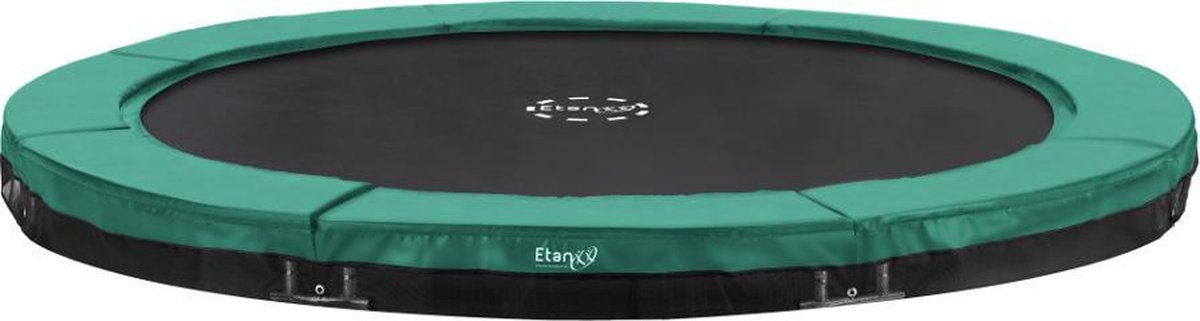 Etan Premium Gold Trampoline Inground - Ø 305 cm / 10 ft - UV-bestendig Randkussen - Groen - Rond