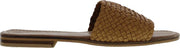 Tango | Lana 1-b cognac woven slipper - natural outsole | Maat: 38