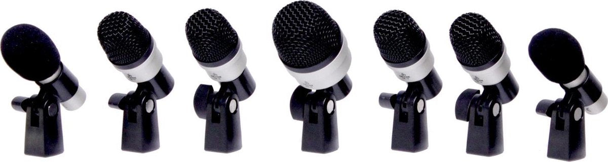 De Devine MIC-DS set drum microfoons is een professionele microfoonset