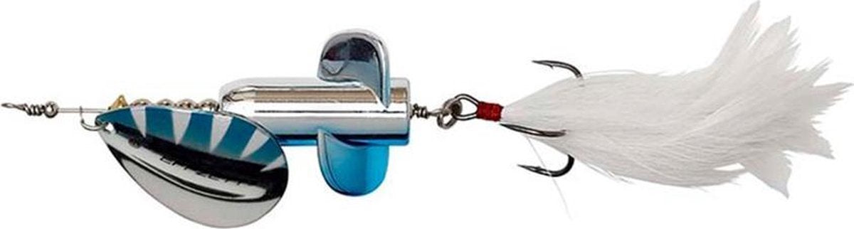 Dam Effzett Rattlin Spinner - Silver/Blue - Maat 6 - 25g - 13cm - Zilver