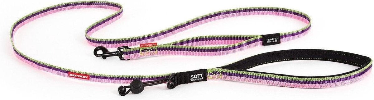 EzyDog Soft Trainer LITE - Hondenriem kleine honden - 180cm x 12mm - Bubblegum
