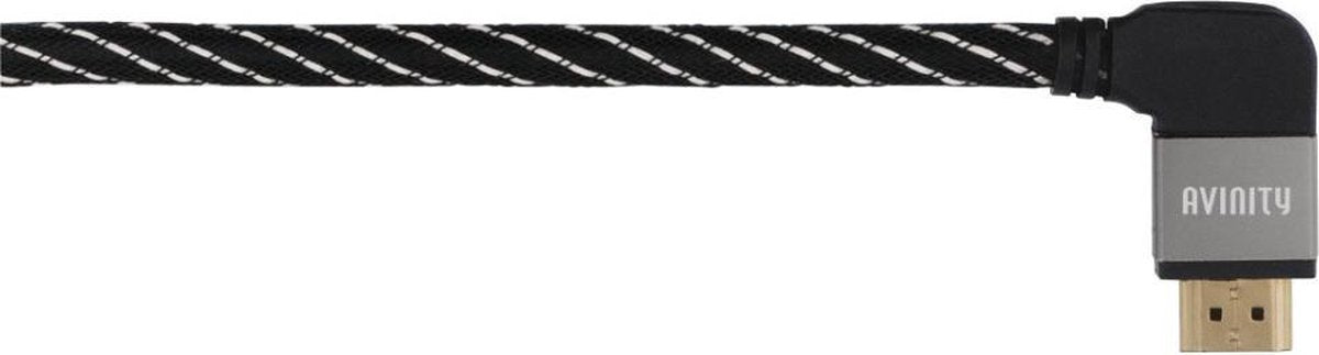 Avinity High-speed HDMI-kabel St. - St. 90° Stof Verguld Ethernet 1