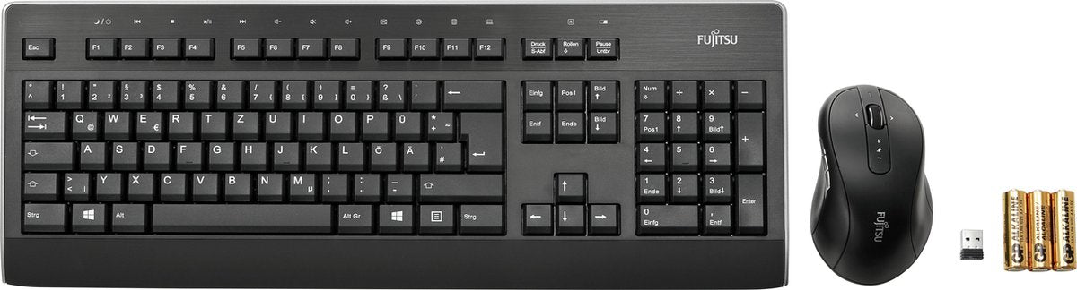 Fujitsu LX960 toetsenbord RF Draadloos QWERTY Amerikaans Engels Zwart