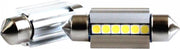 C5W autolamp 2 stuks | LED festoon 36mm | 6-SMD 2.3W - 6000K - heatsink | CAN-BUS 12 V DC