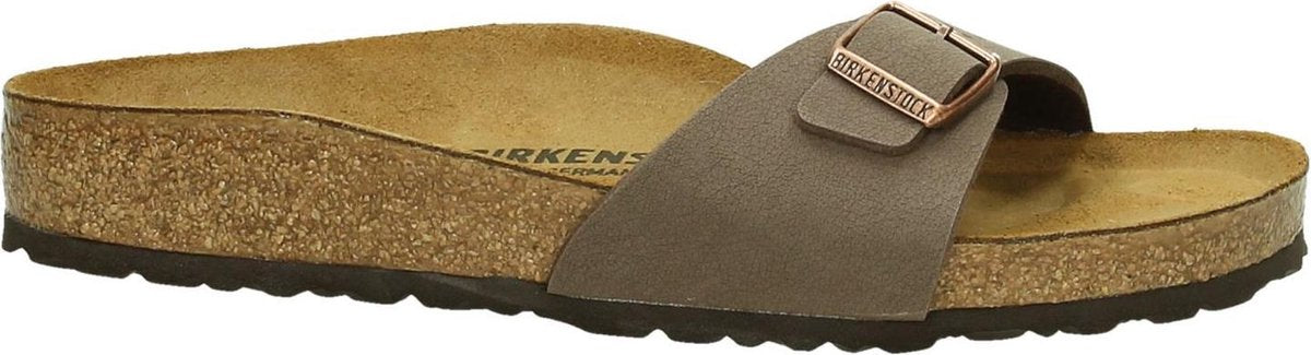 Birkenstock - Madrid - Sportieve slippers - Dames - Maat 42 - Bruin - Mocca BFNB