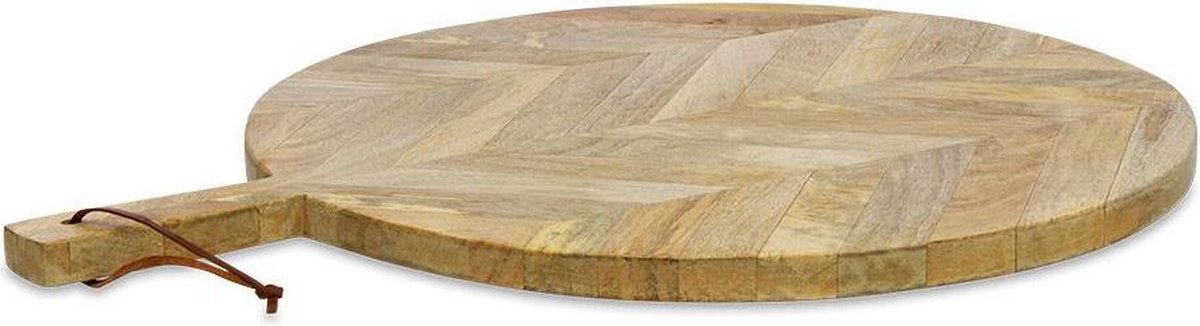 Nkuku Houten Pizza Bord - NALBARI - Mangohout - Small (2 x 43 x 32 cm)