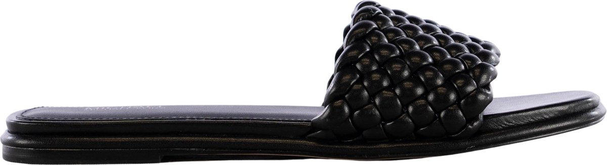 Michael Kors Amelia Flat Sandal Dames Slippers - Zwart - Maat 37