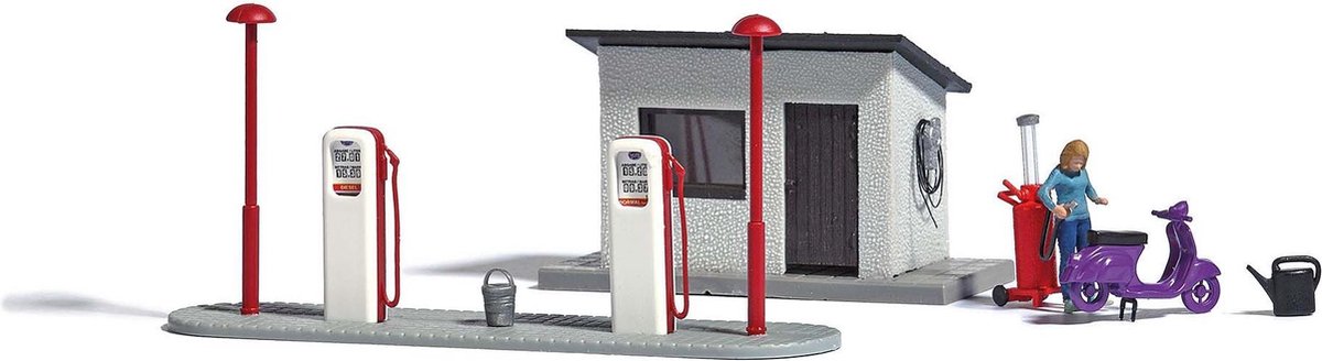 Busch - A-set: Tankstelle H0 (2/19) * (Bu7832)