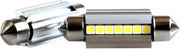 C5W autolamp 2 stuks | LED festoon 39mm | 7-SMD 2.3W - 6000K - heatsink | CAN-BUS 12 V DC