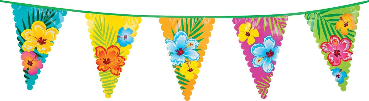 Vlaggenlijn Hibiscus Super 6 meter