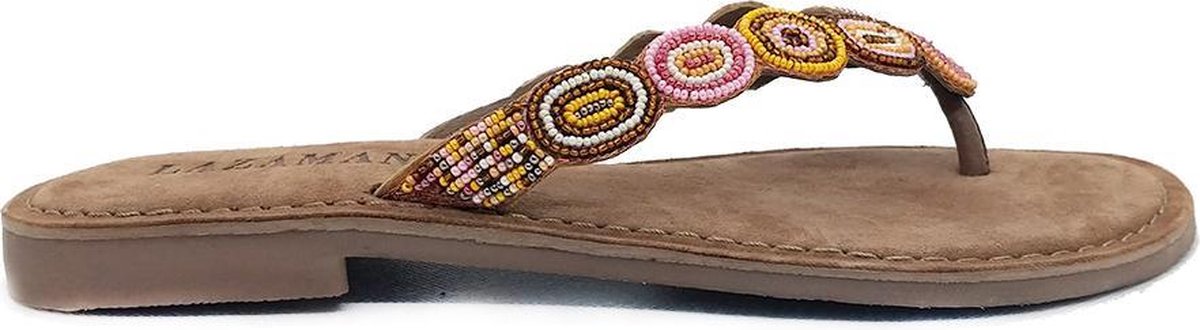 Lazamani Slippers taupe - Maat 41