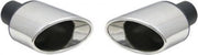 Uitlaatsierstuk set RVS Ovaal - Passend 45-57mm