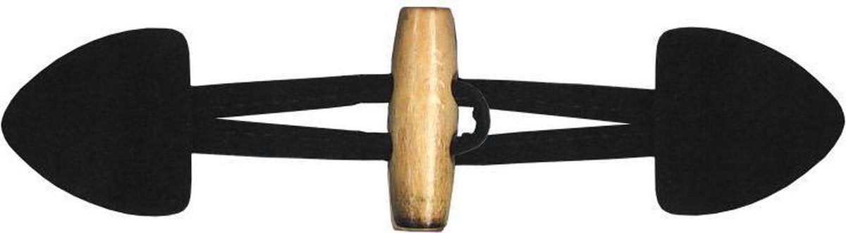 Houtje Touwtje Suede Sluiting met Houtenknoop