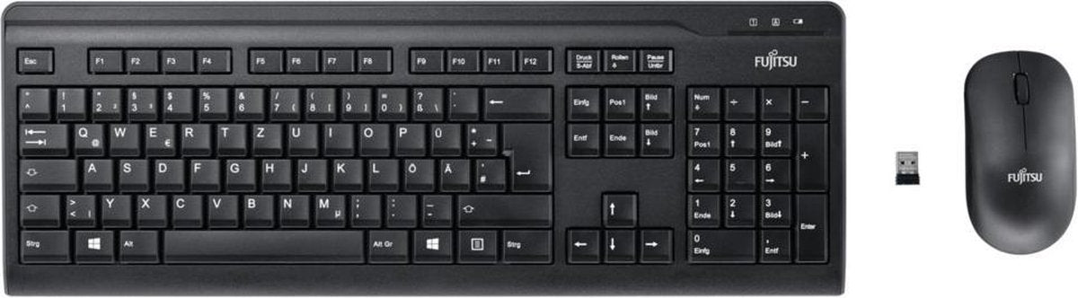 Fujitsu LX410 toetsenbord RF Draadloos QWERTY Engels Zwart
