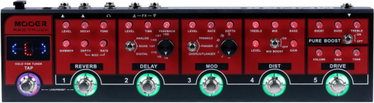 MOOER Red Truck audio versterker Thuis Zwart