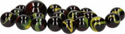 Glazen knikkers 63x Black Warrior - buitenspeelgoed - knikkeren