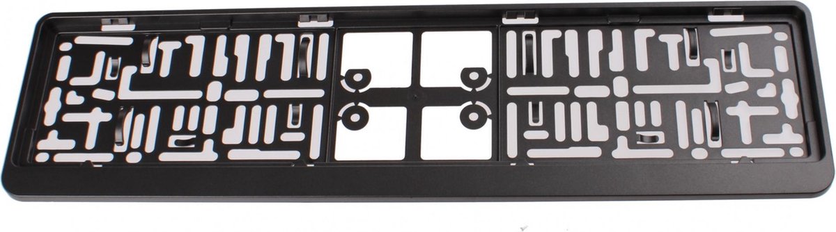AutoStyle Kunststof kentekenplaathouder 'Click' 52x11cm Zilver