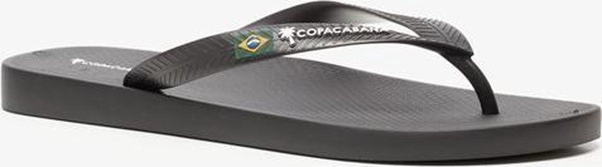 Copacabana vegan heren teenslippers - Zwart - Maat 41/42