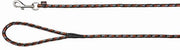 Trixie hondenriem mountain rope zwart / oranje 5 mtrx8 mm