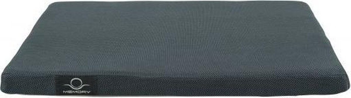 Zolux Hondenkussen - Memory Foam - Dierenkussen met afneembare hoes - zwart - 70x50x7 cm. -
