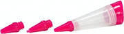 Medina Decoreerset 15 Cm Siliconen Transparant/Roze 3-Delig