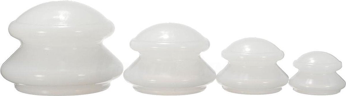 DW4Trading® Anti cellulite cups set van 4 wit