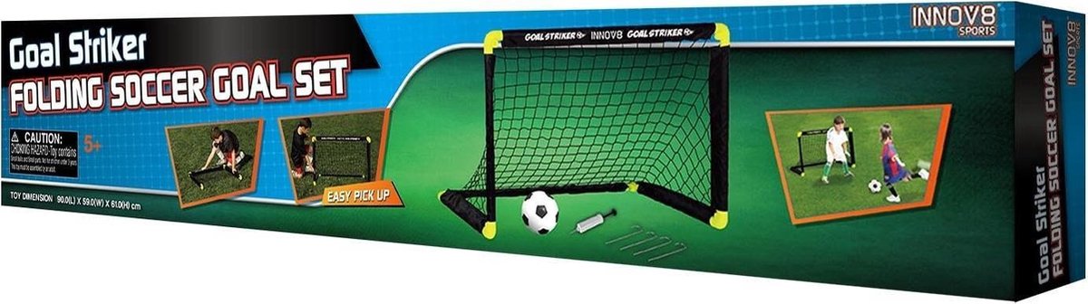 Opplooibare Voetbaldoel Set - 90 Cm