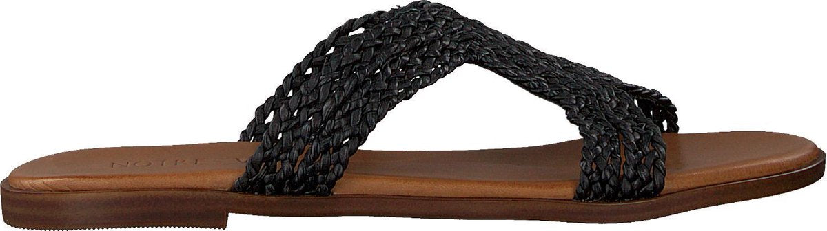 Notre-V 443033 Slippers - Dames - Zwart - Maat 40