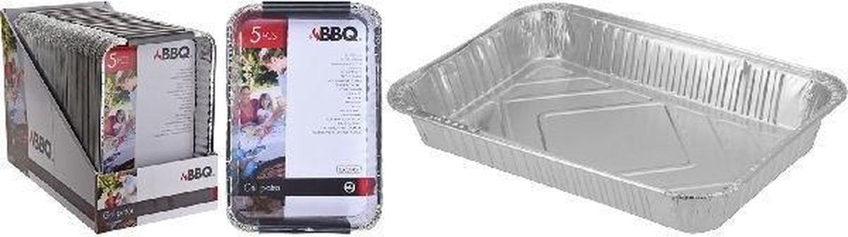 BBQ Aluminium Grillschalen Set 5 Stuks